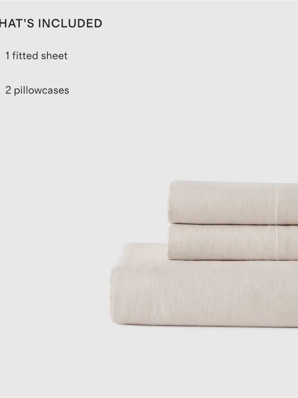 NWOT European Willowleaf Linen Queen Fitted Sheet Set - Retail $124 - Picture 2 of 7